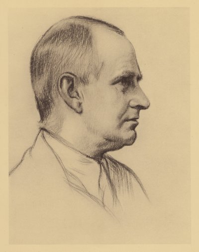 Professori A. S. Eddingtonin muotokuva (litografia) tekijältä William (after) Rothenstein