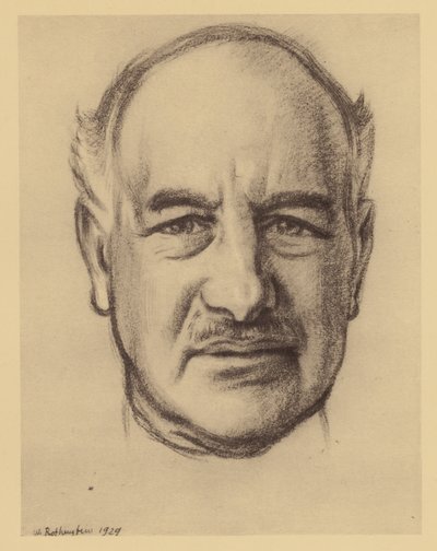 Landfordin lordi Melchettin muotokuva (litografia) tekijältä William (after) Rothenstein