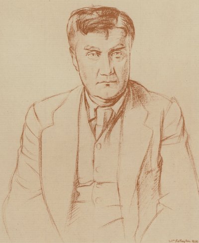 Ralph Vaughan Williams (litho) tekijältä William (after) Rothenstein