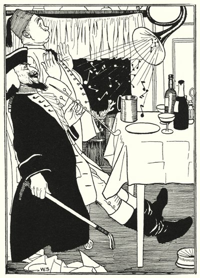Kuvitus paroni Münchausenin seikkailuihin (kaiverrus) tekijältä William (after) Strang