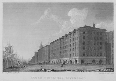 Goree Buildings, Liverpool (kaiverrus) tekijältä William (after) Westall
