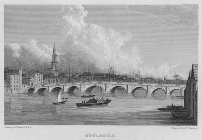 Newcastle (kaiverrus) tekijältä William (after) Westall
