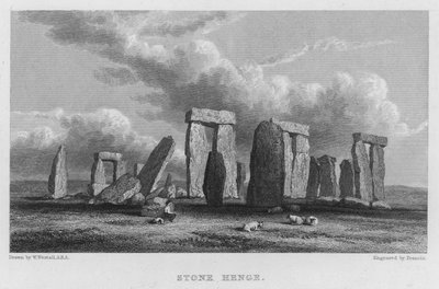 Stonehenge (kaiverrus) tekijältä William (after) Westall