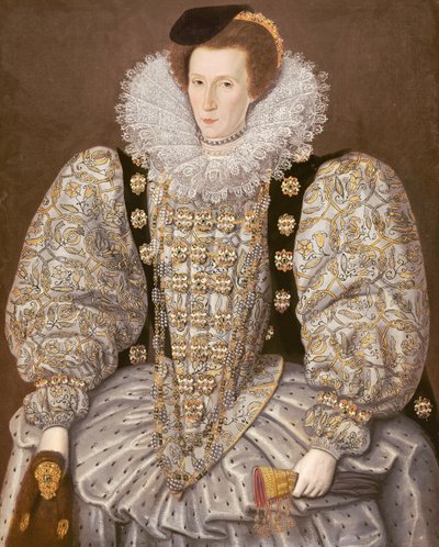 Muotokuva Elisabetin hovin naisesta, noin 1595 (öljy kankaalle). tekijältä William (attr. to) Segar