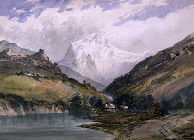 Wetterhorn, Bernin Oberland (öljy kankaalle) tekijältä William (circle of) Callow