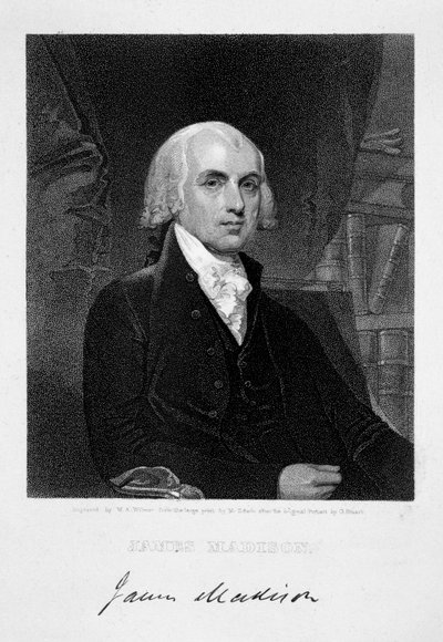 James Madison, Amerikan yhdysvaltojen neljäs presidentti, 1800-luku tekijältä William A Wilmer