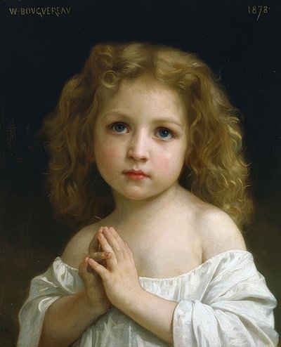 Pikkutyttö. 1878 tekijältä William Adolphe Bouguereau