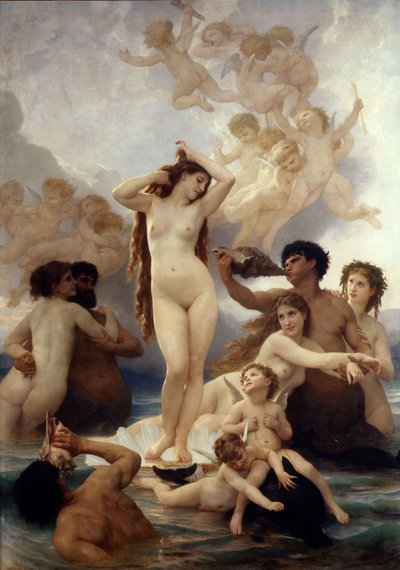 Venuksen syntymä tekijältä William Adolphe Bouguereau