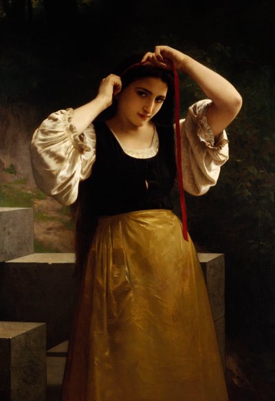 Punainen nauha, 1869 tekijältä William Adolphe Bouguereau