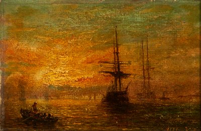 Soutu ulos (öljy laivalla) tekijältä William Adolphus Knell