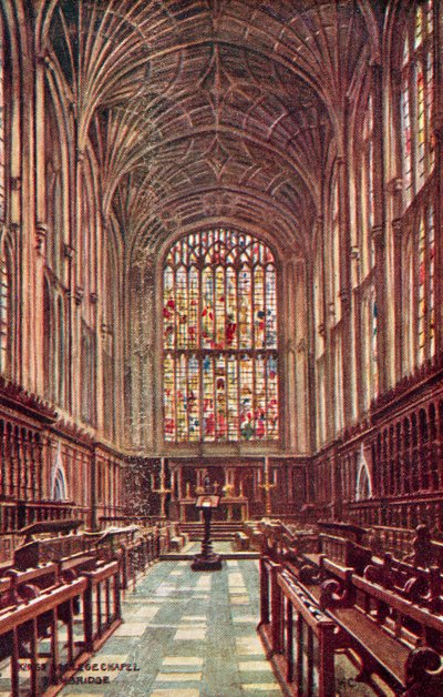 Kings Collegen kappeli, Cambridge tekijältä William Affleck Carruthers