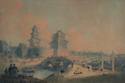 Pekin City, Ping Tze Muen, yksi Pekinin läntisistä porteista tekijältä William Alexander