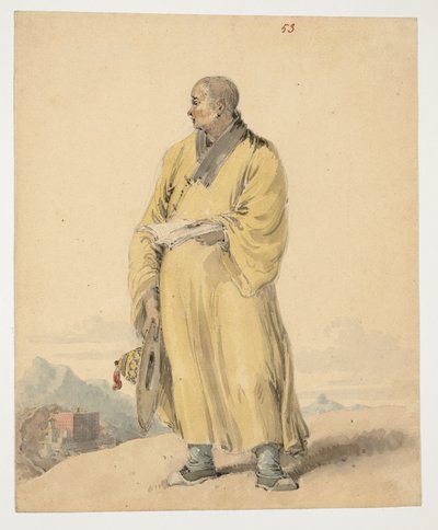 WD 961 f.53, Laman muotokuva tai Bonze tekijältä William Alexander