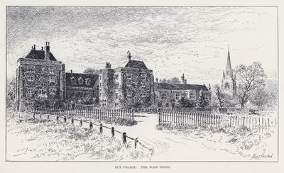 Ely Palace, Päärintama (kaiverrus) tekijältä William Alexander Ansted