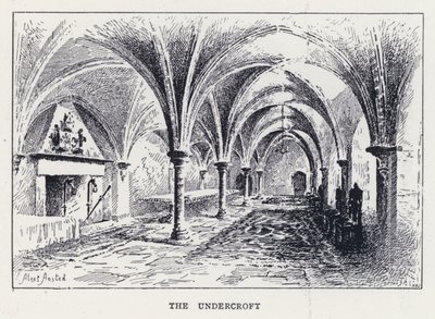 Undercroft (kaiverrus) tekijältä William Alexander Ansted