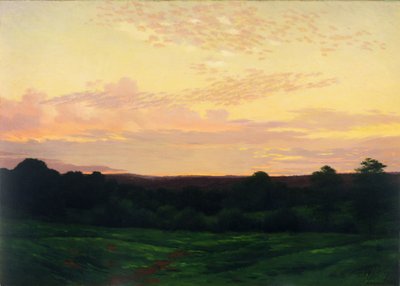 Evening, Somerset Valley, Pennsylvania, n. 1898 (öljy kankaalle) tekijältä William Anderson Coffin