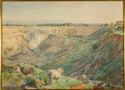 Louhos Durdham Downissa, n. 1865 (akvarelli ja vartaloväri paperille) tekijältä William Arnee (attr. to) Frank