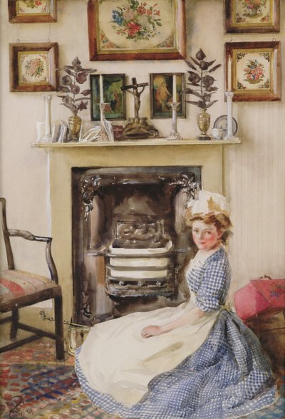 Tuliritilän mustaaminen, 1907 (wc paperille) tekijältä William B. E. Rankin