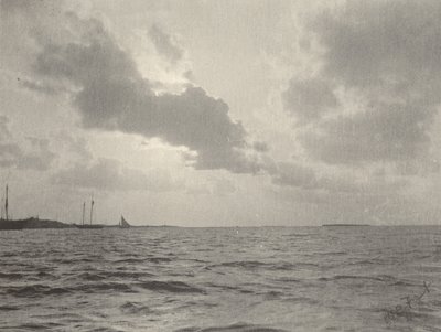 Auringonlasku veden yllä,1890-luku (kuva) tekijältä William B. Post
