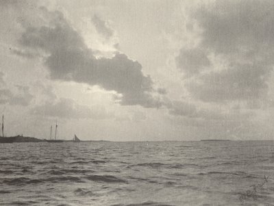 Auringonlasku veden yllä, 1890-luku. tekijältä William B Post
