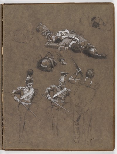 Tutkimuksia öljymaalaukseen, ?Lippu: Albuhera, 16.5.1811? tekijältä William Barnes Wollen