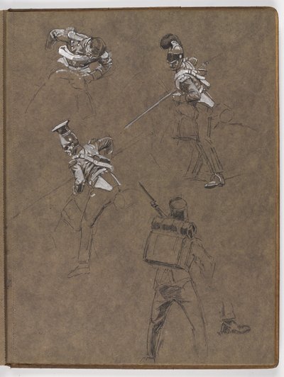 Tutkimuksia öljymaalaukseen, ?Lippu: Albuhera, 16.5.1811? tekijältä William Barnes Wollen