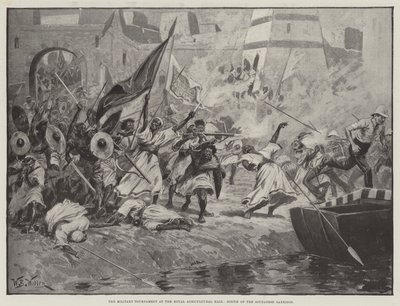 Sotilaallinen turnaus kuninkaallisessa maataloushallissa, Soudanin varuskunnan lajitelma tekijältä William Barnes Wollen