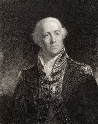 James Gambier, kaiverrettu W. Hollin toimesta, National Portrait Gallery, Volume V, julkaistu noin vuonna 1835. tekijältä William Beechey