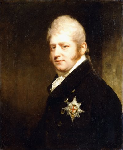 Cambridgen herttuan prinssi Adolphus Frederickin muotokuva, rinnan pituus ja sukkanauhan tähti, 1808 tekijältä William Beechey