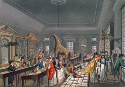 Egyptiläisen salin sisustus, Piccadilly, taiteilijan kaiverrettu, n.1815-25 (akvatinta) tekijältä William Benjamin Sarsfield Taylor