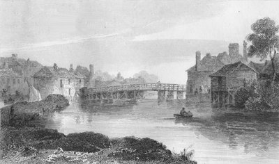 Eton Bridge, 1809 tekijältä William Bernard Cooke