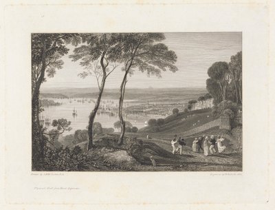 Plymouth Dock, Mount Edgecumbelta tekijältä William Bernard Cooke