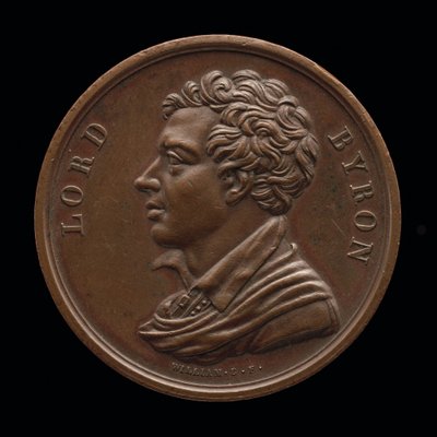 Lord Byron, 1788-1824, runoilija [kääntöpuoli], 1824. tekijältä William Binfield