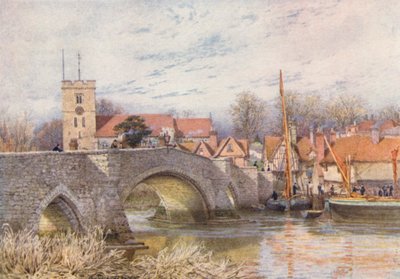 Aylesfordin silta (värilitro) tekijältä William Biscombe Gardner