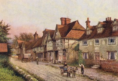 Chiddingstone kirkkopihan nurkasta (värilitrokuvaus) tekijältä William Biscombe Gardner