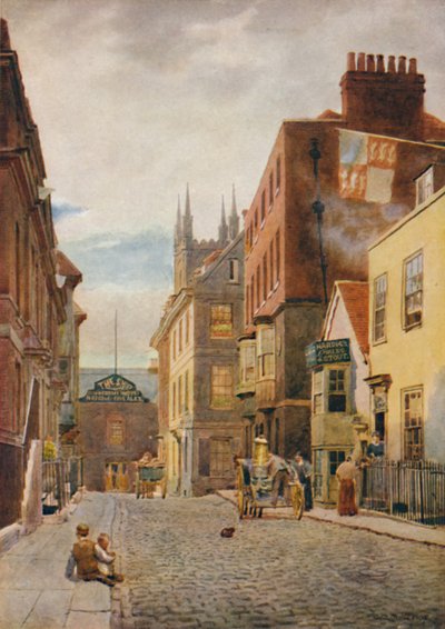 Church Street, Etelään katsova, c1900 tekijältä William Biscombe Gardner