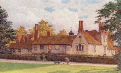 Ightham Mote terassilta (värilitro) tekijältä William Biscombe Gardner