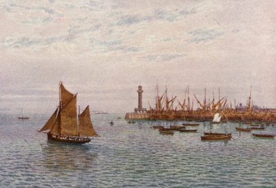 Margaten satama (värilitro) tekijältä William Biscombe Gardner