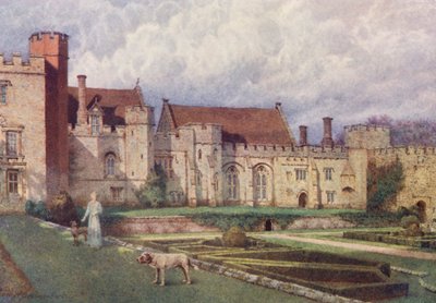 Penshurst Place terassilta (värilitro) tekijältä William Biscombe Gardner