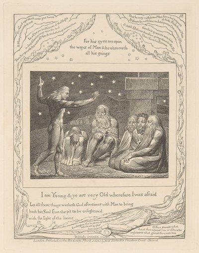 Jobin kirja, levy 12, Elihun viha tekijältä William Blake