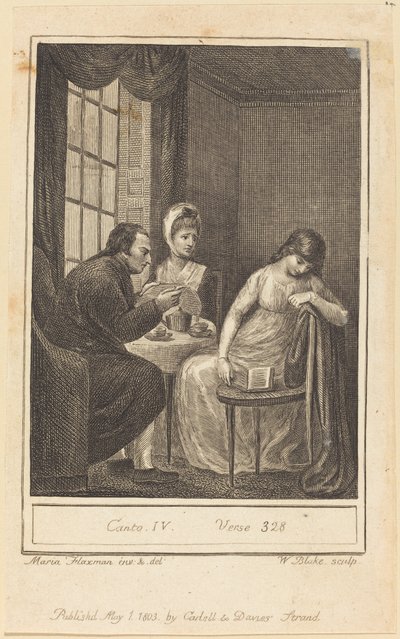 Canto IV, säe 328, 1803. tekijältä William Blake
