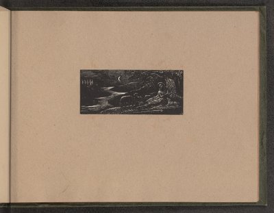 Colinet lepää yöllä, 1821. tekijältä William Blake