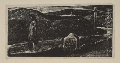 Colinets Journey, Milestone merkitty LXII mailia Lontooseen, Thorntons Pastorals of V..., 1821. tekijältä William Blake