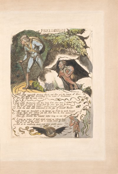 Eurooppa. Profetia, laatta 3, Preludium. tekijältä William Blake
