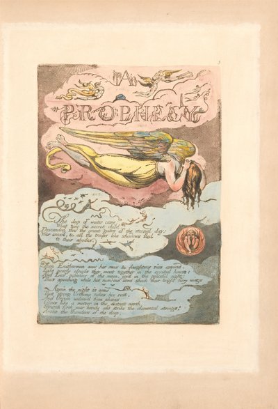 Eurooppa. Profetia, levy 5, A - Profetia - Talven syvyys tuli. . . . (Bentley 6) tekijältä William Blake