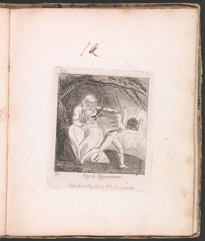 Lapsille. Paratiisin portit, levy 13, ikäinen tietämättömyys tekijältä William Blake