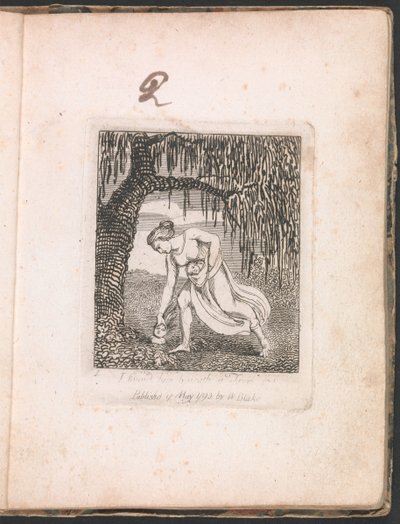 Lapsille. Paratiisin portit, levy 3, Löysin hänet puun alta... tekijältä William Blake