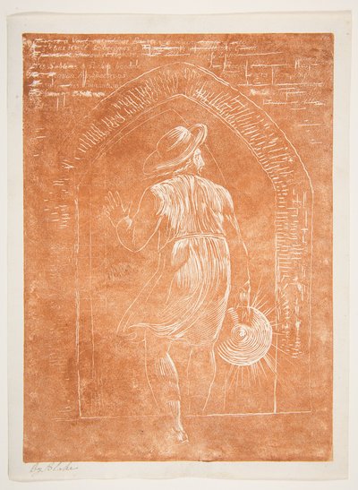 Frontispiece to Jerusalemin, Emanation of Great Albion, [n. 1804-20]. tekijältä William Blake