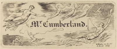 George Cumberlandin kortti, 1827. tekijältä William Blake