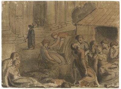 Lontoon suuri rutto, n. 1779 tekijältä William Blake